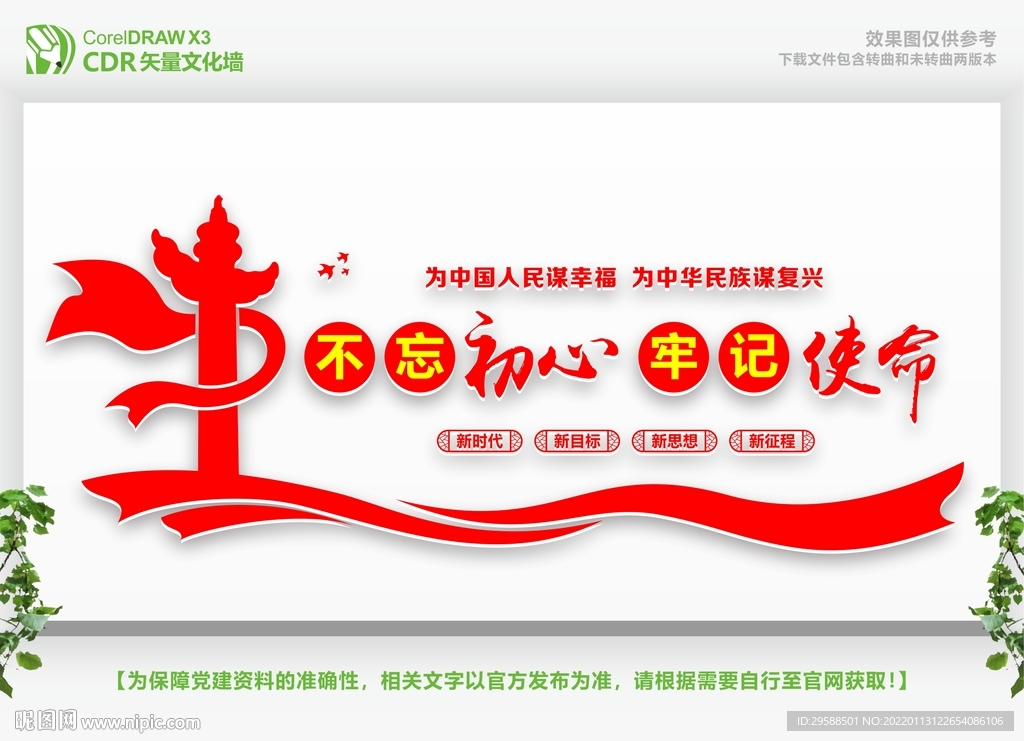 不忘初心展板