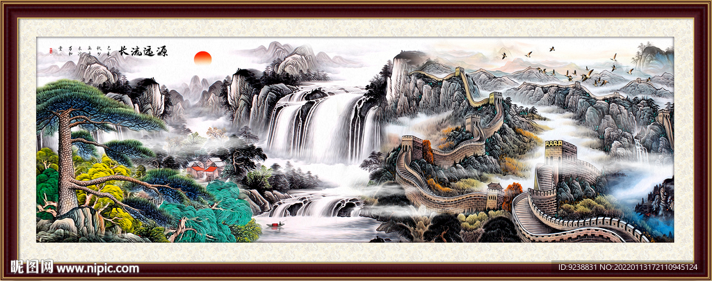 客厅山水画