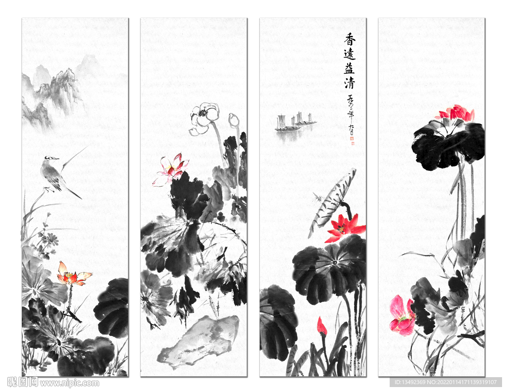 荷花图
