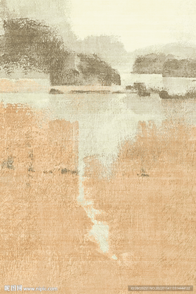抽象水墨地毯