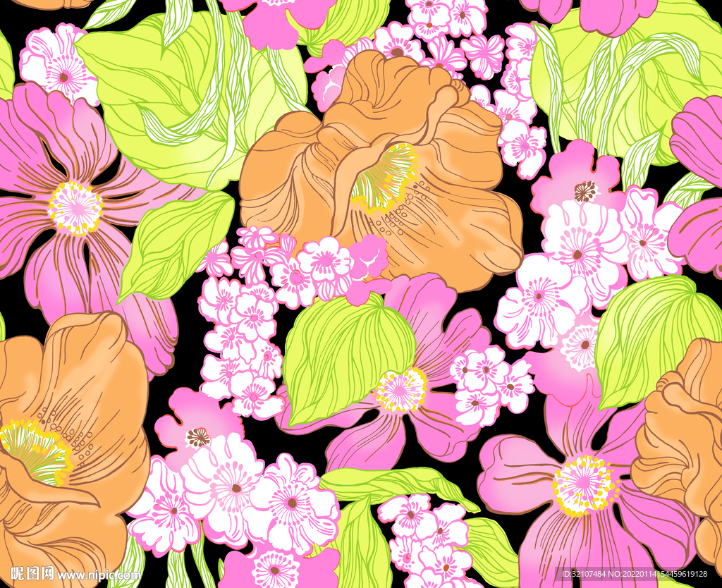 手绘花