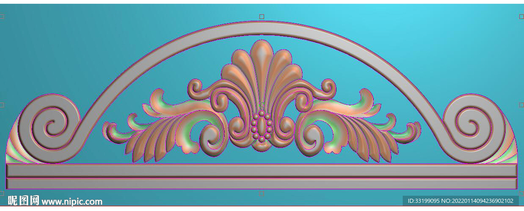 石雕洋花墓碑头精雕图浮雕图灰度