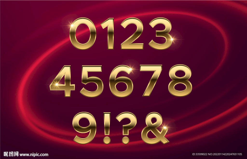 金属数字字体