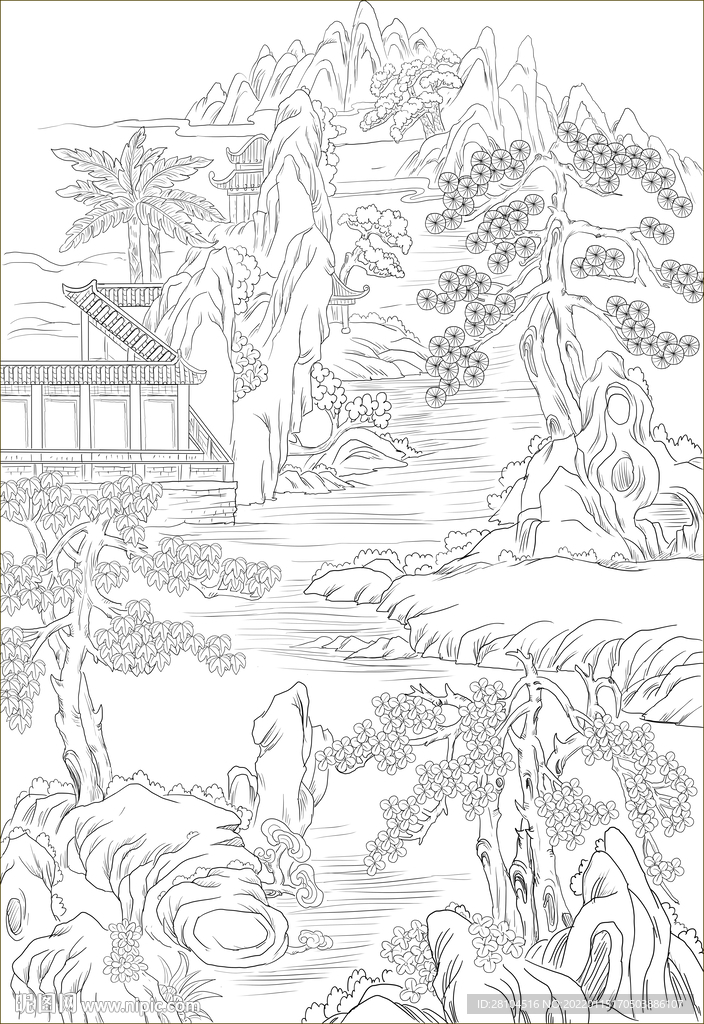 古代山水图