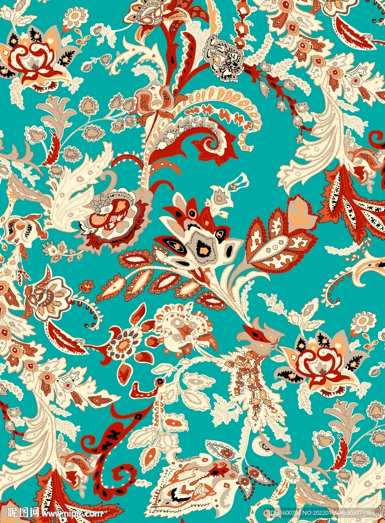 线描民族风腰果