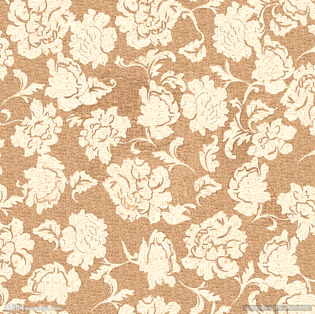 单色清爽小碎花