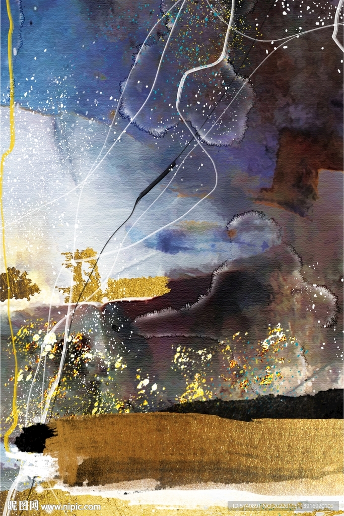 抽象油画
