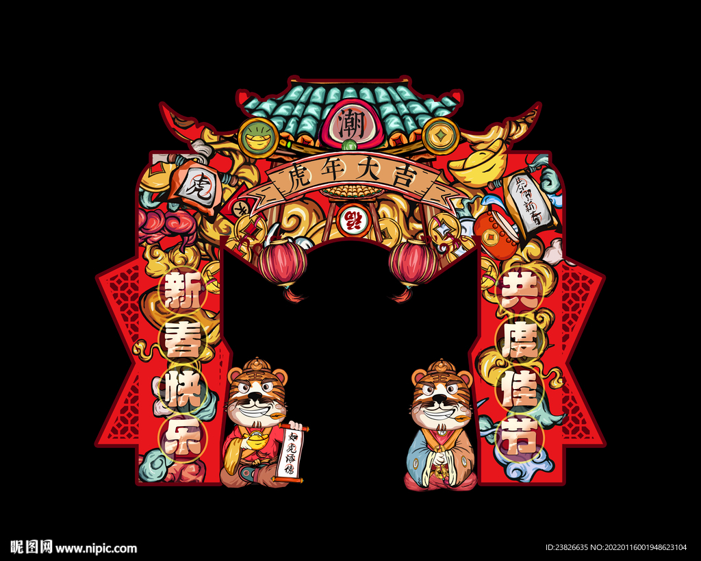虎年门头