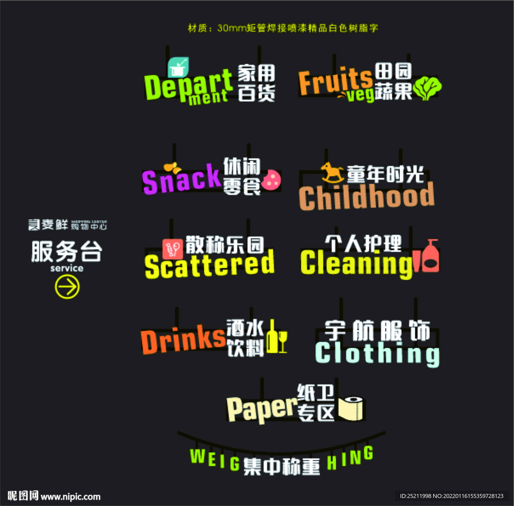 超市发光字