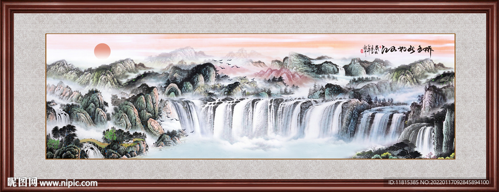 巨幅山水画