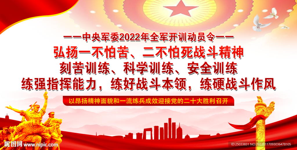 2022年全军开训动员令