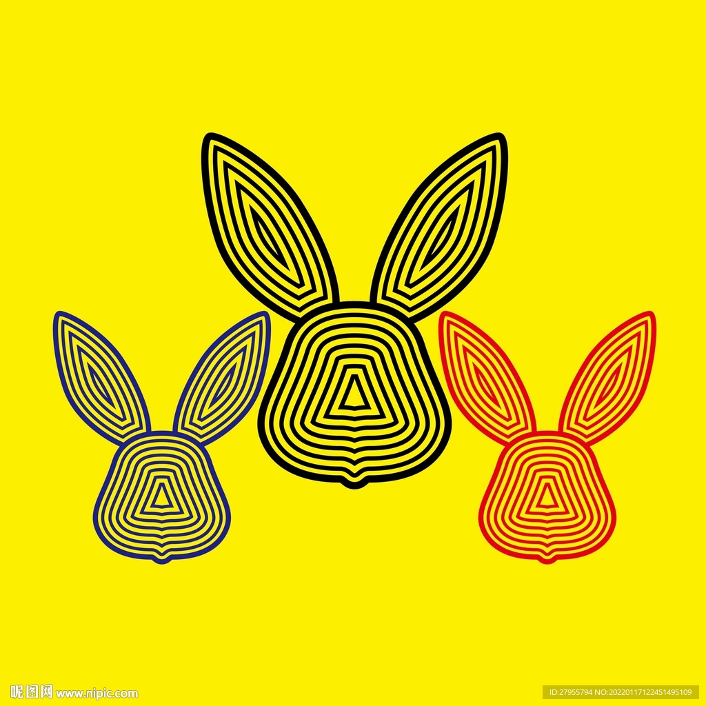 兔三设计线条