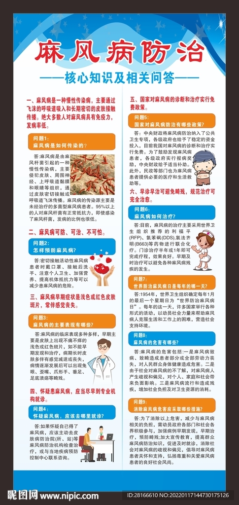 麻风病展架