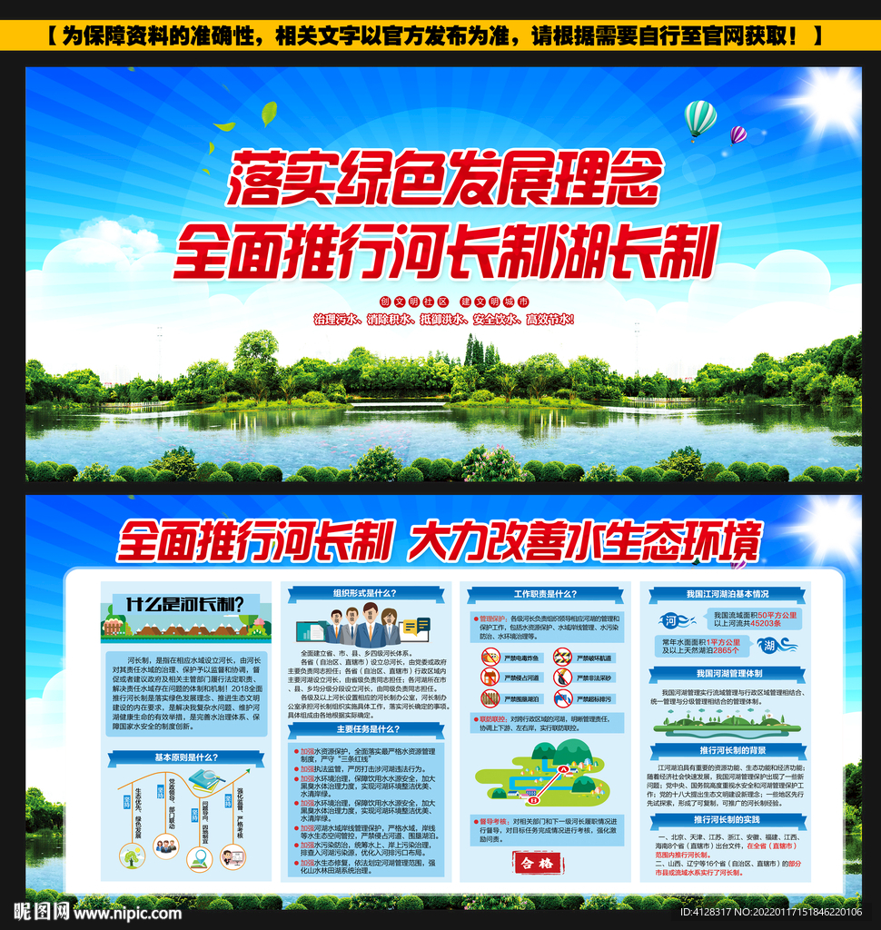 河长制展板 