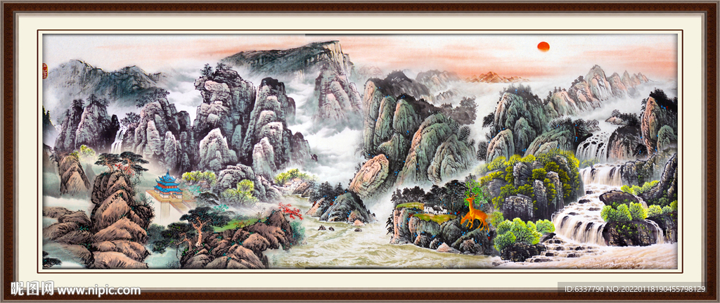 巨幅山水画