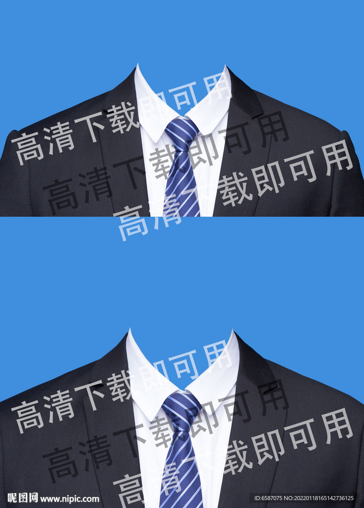 男士证件照西装图片