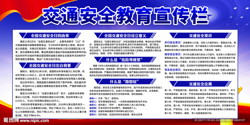 交通安全教育宣传栏