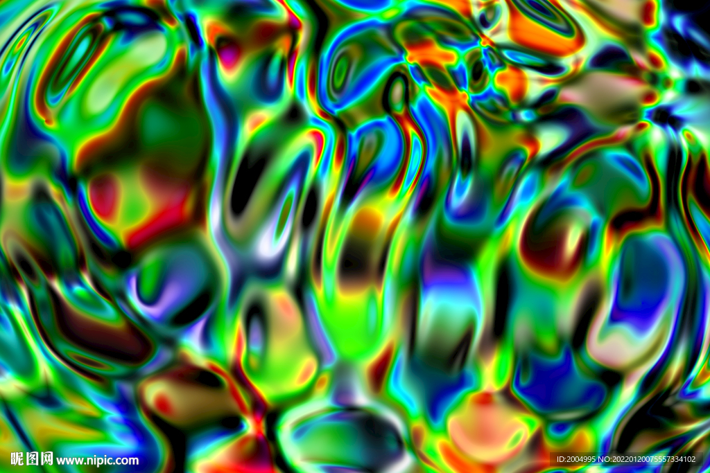 五彩斑澜时尚流体纹理