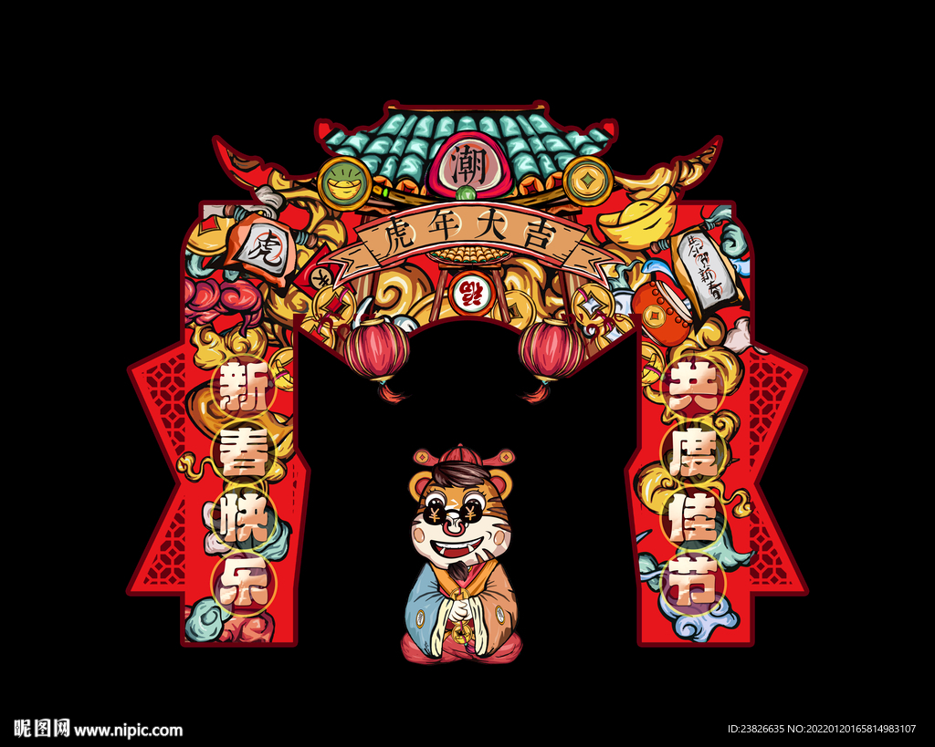 虎年门头