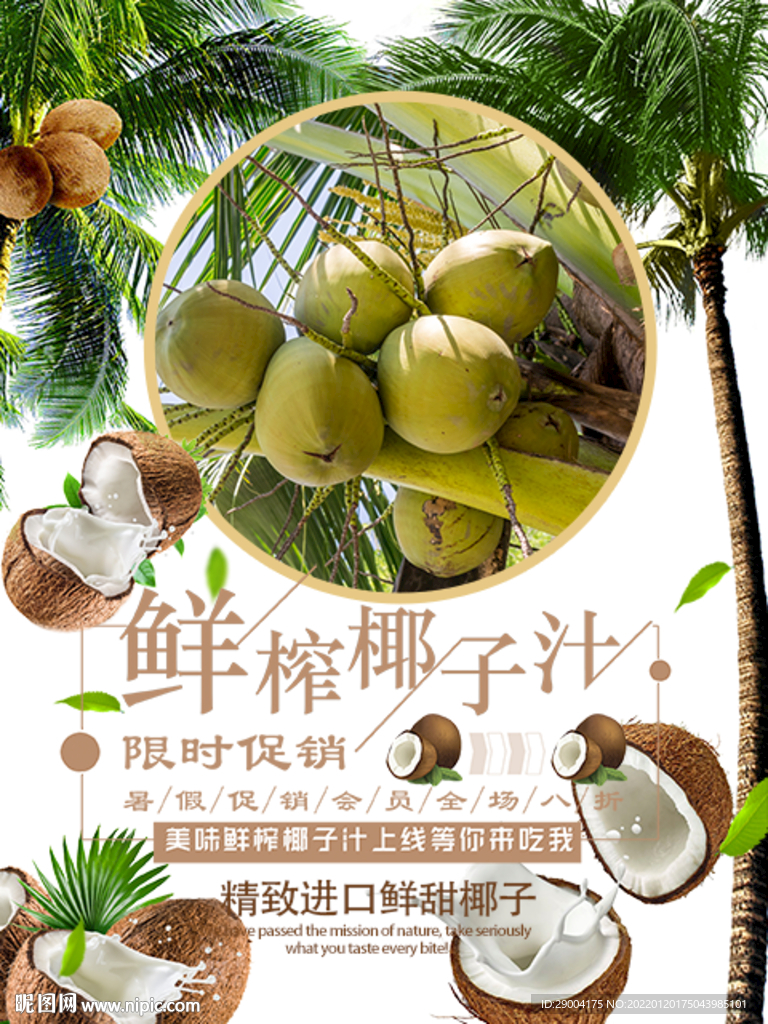 椰汁毛椰 鲜榨椰子汁