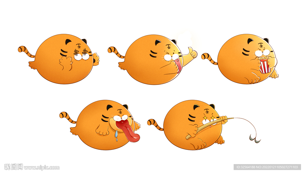 五虎临门插画合集