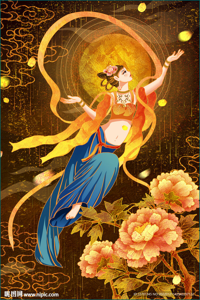 艺术插画美女