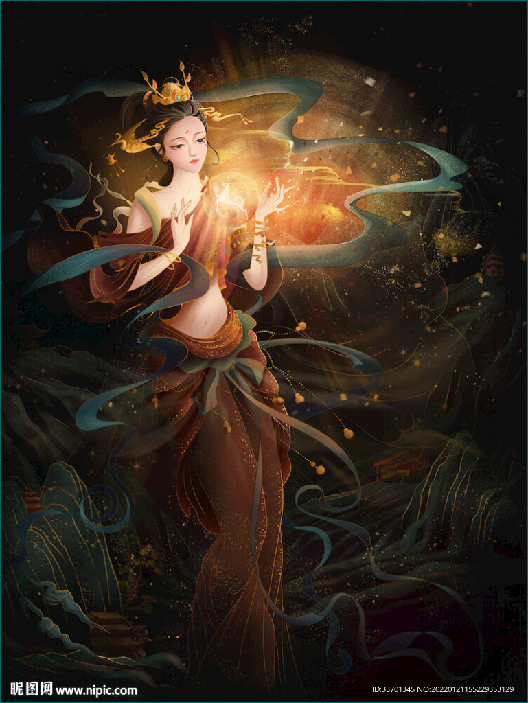 飞天敦煌壁画设计