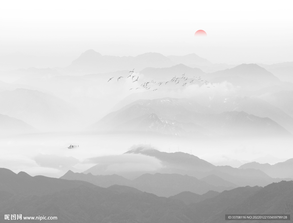 新中式山水画