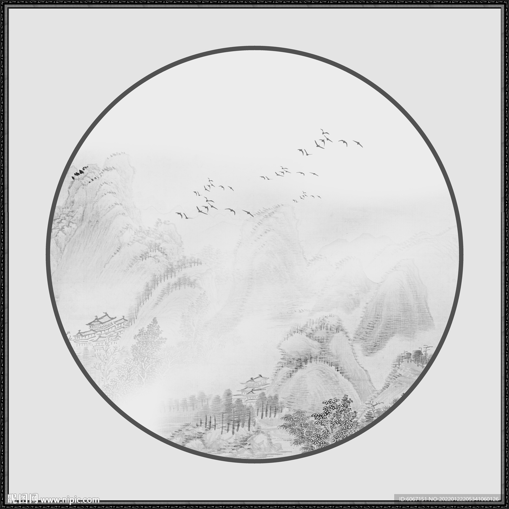 新中式山水画