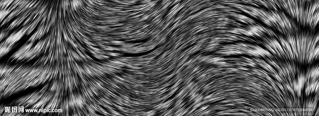 抽象印花 定位印花 黑白 线条