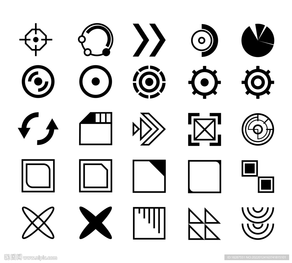 简约花纹图标icon