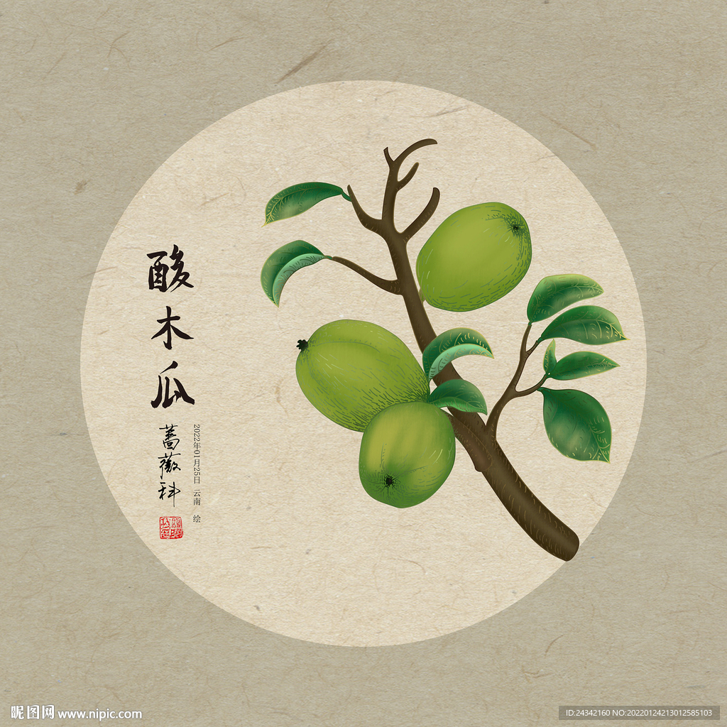 酸木瓜 可调黄色果