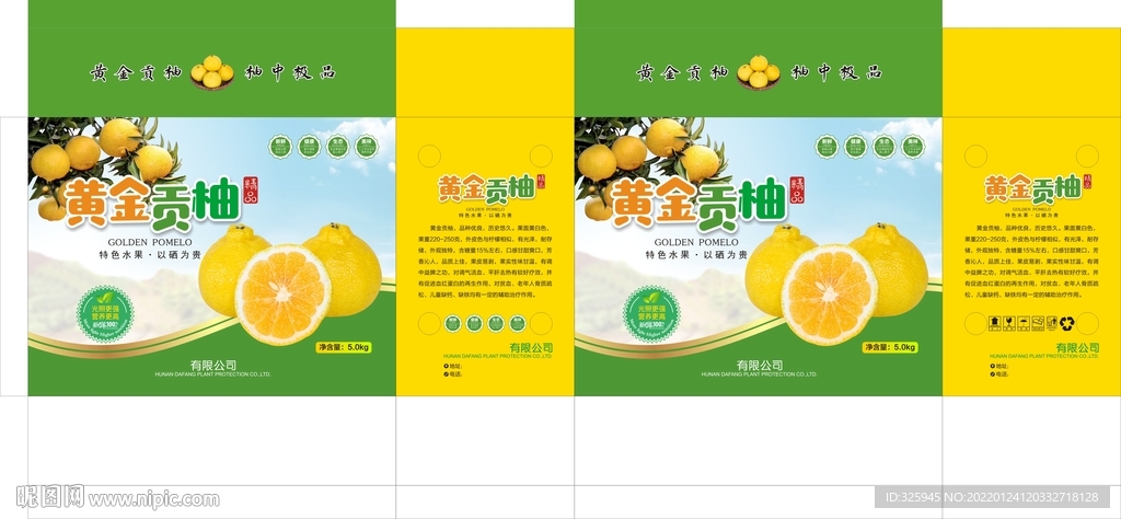 黄金贡柚礼盒