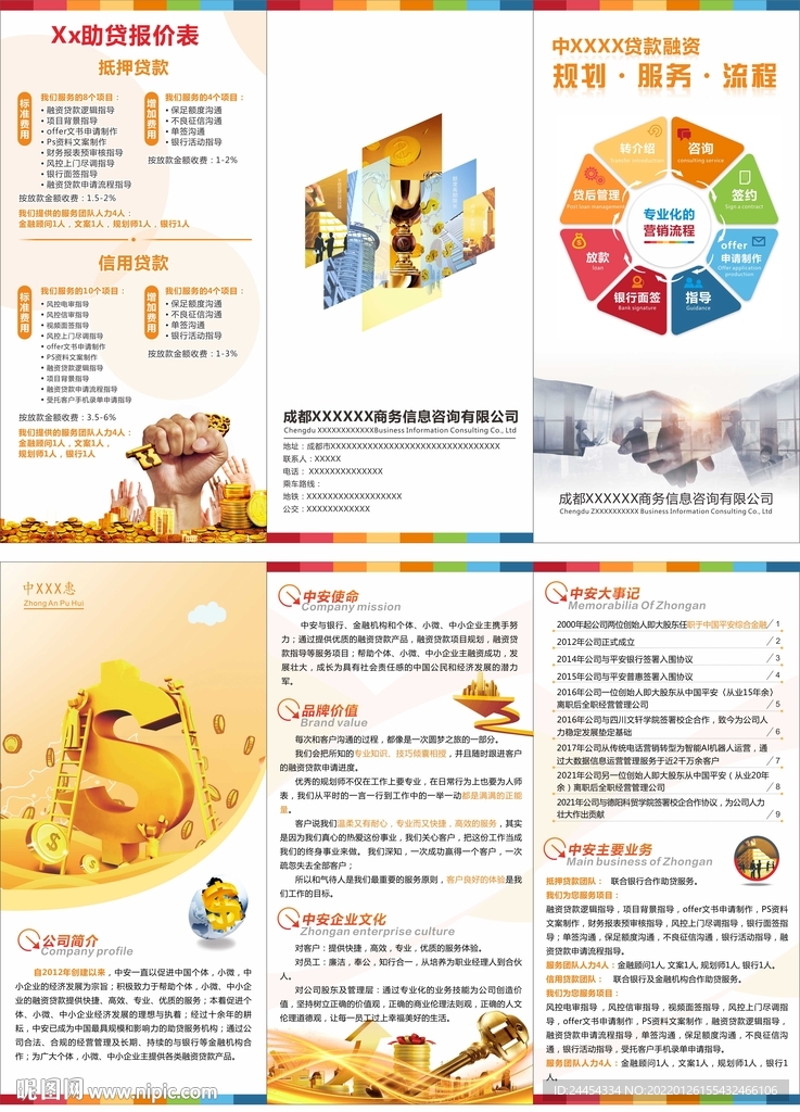 金融折页