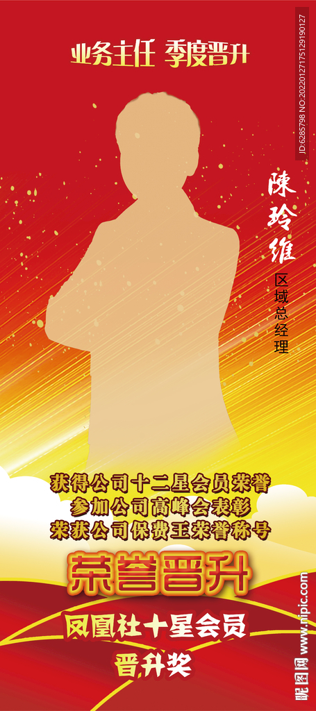 人物介绍展架 