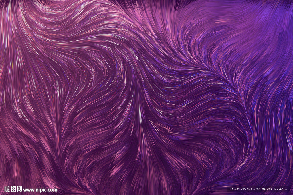 动感紫色毛发线条纹理