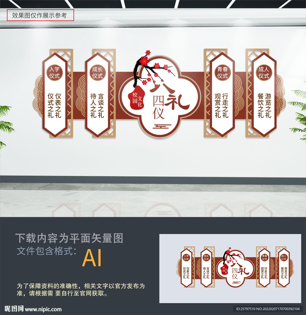 八礼四仪文化墙