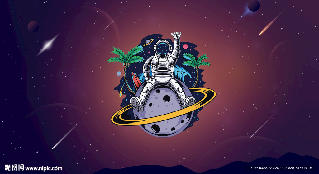 星空宇航员高清壁纸