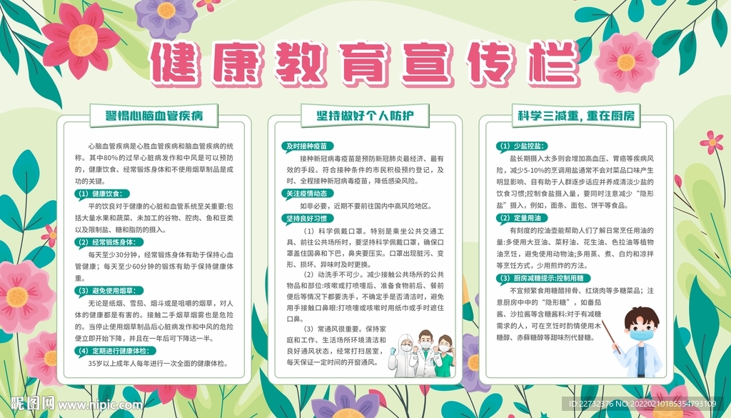 春季健康教育宣传栏