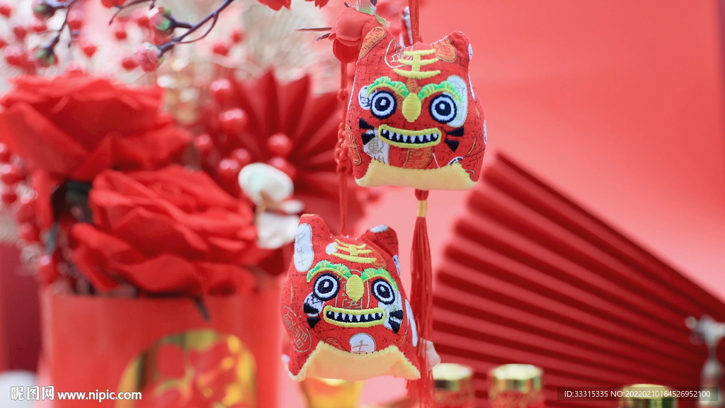 4K实拍2022中国年喜庆