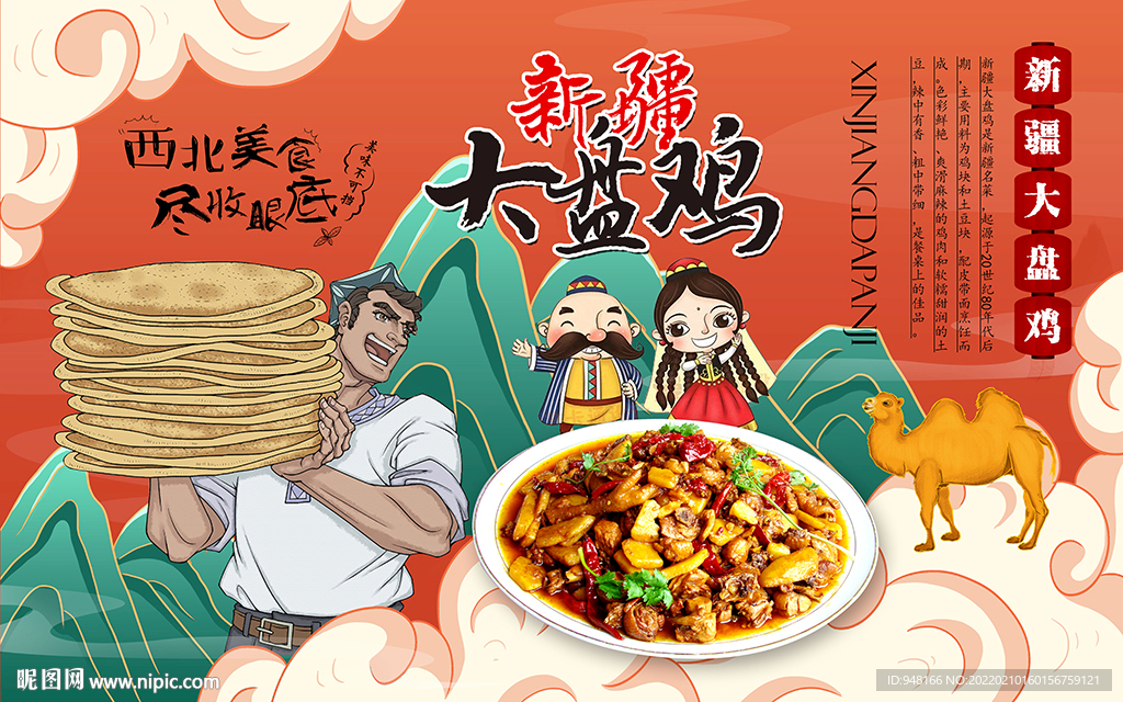 大盘鸡背景