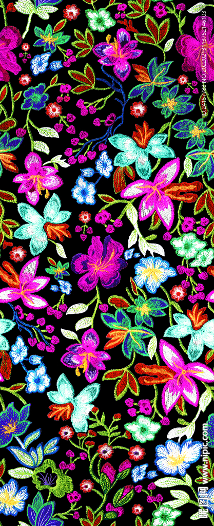 刺绣花