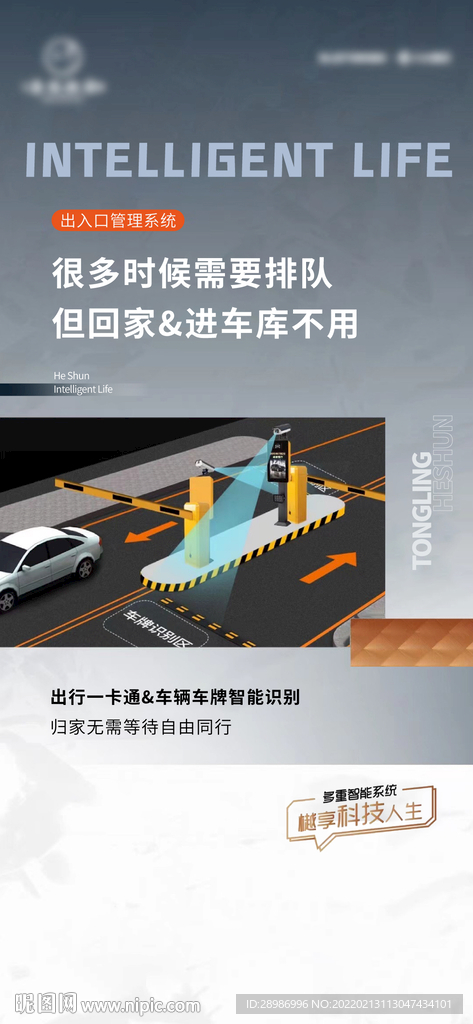 地产车辆识别海报
