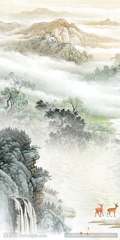 意境 人气中式玄关 TIF分层