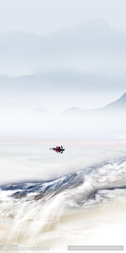 石纹山水玄关新画 TIF分层