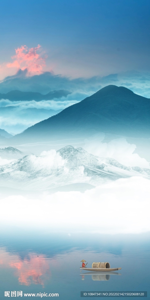 现代山水玄关新画 TIF分层