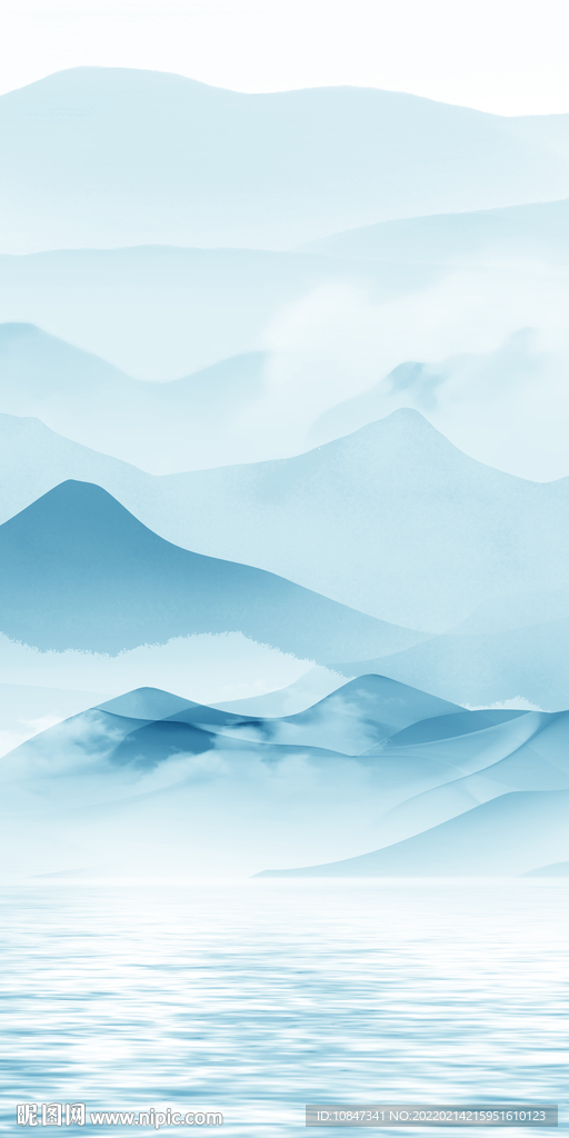 大气山水玄关新画 TIF分层