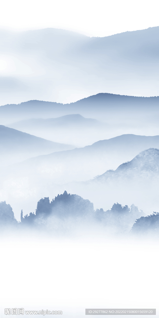 大气高雅山水玄关 TIF分层