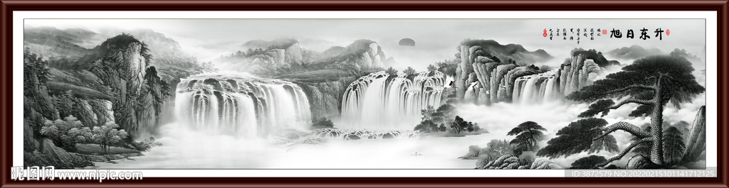 水墨山水画