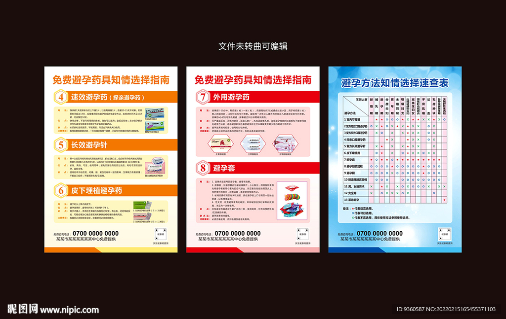 科学避孕广告
